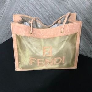 🌺Authentic FENDI Mesh Tote Bag FF logo🌺